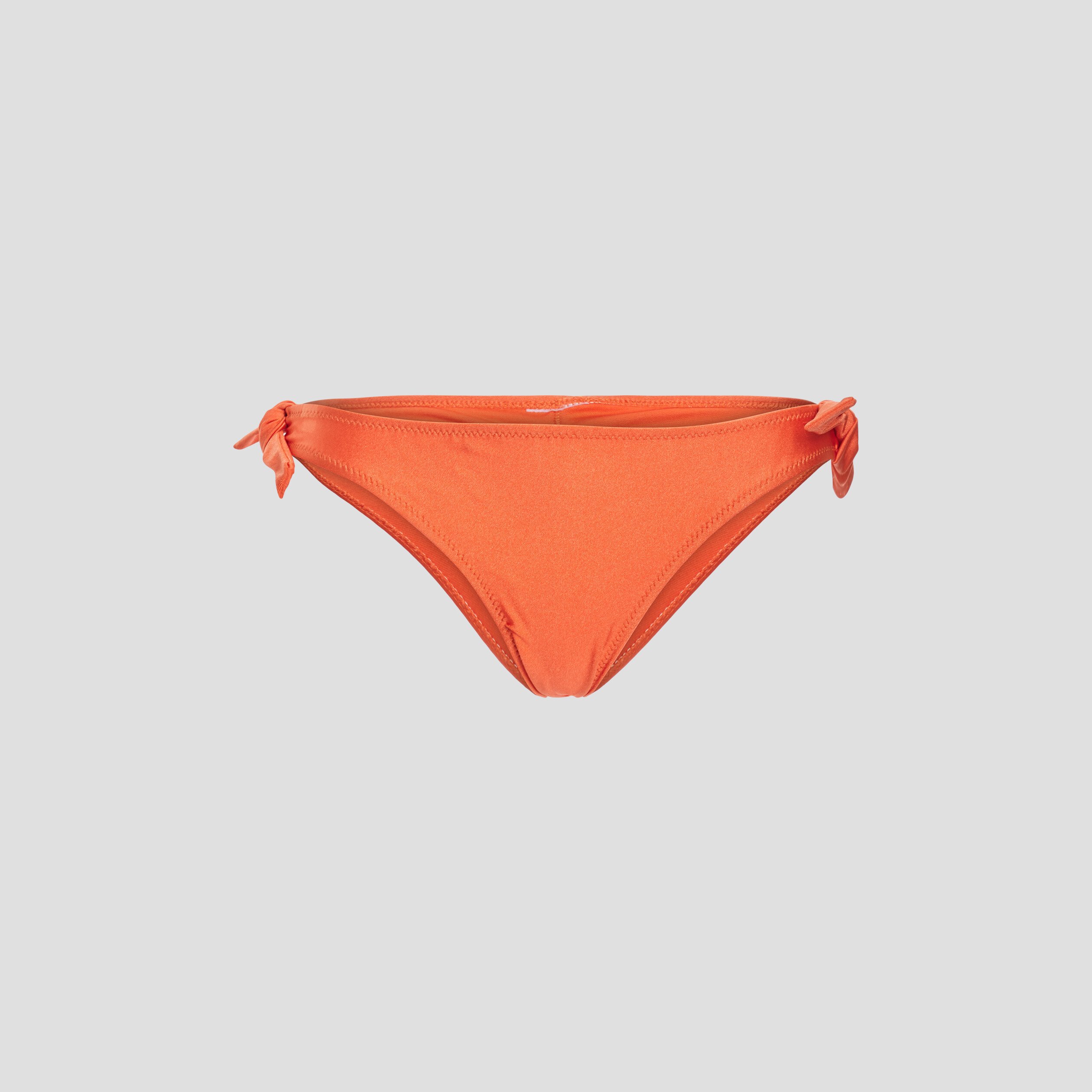 Bas de maillot de bain détail froncé orange femme | La Halle