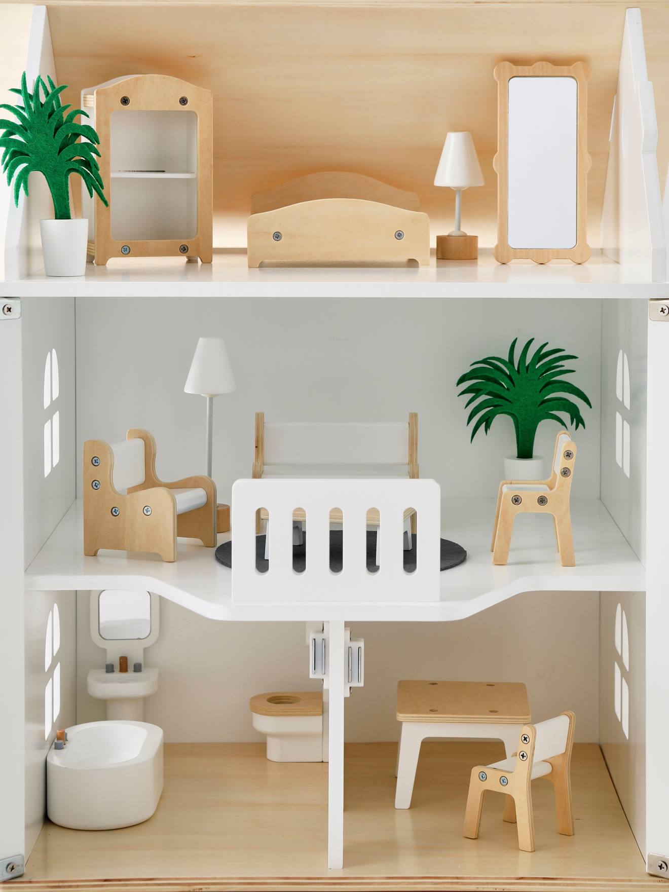 Maison romantique des amis des petits + mobilier en bois FSC® blanc