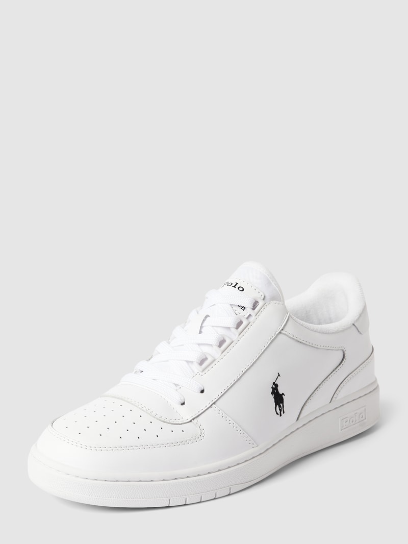 Sneaker mit Label-Details in weiß
