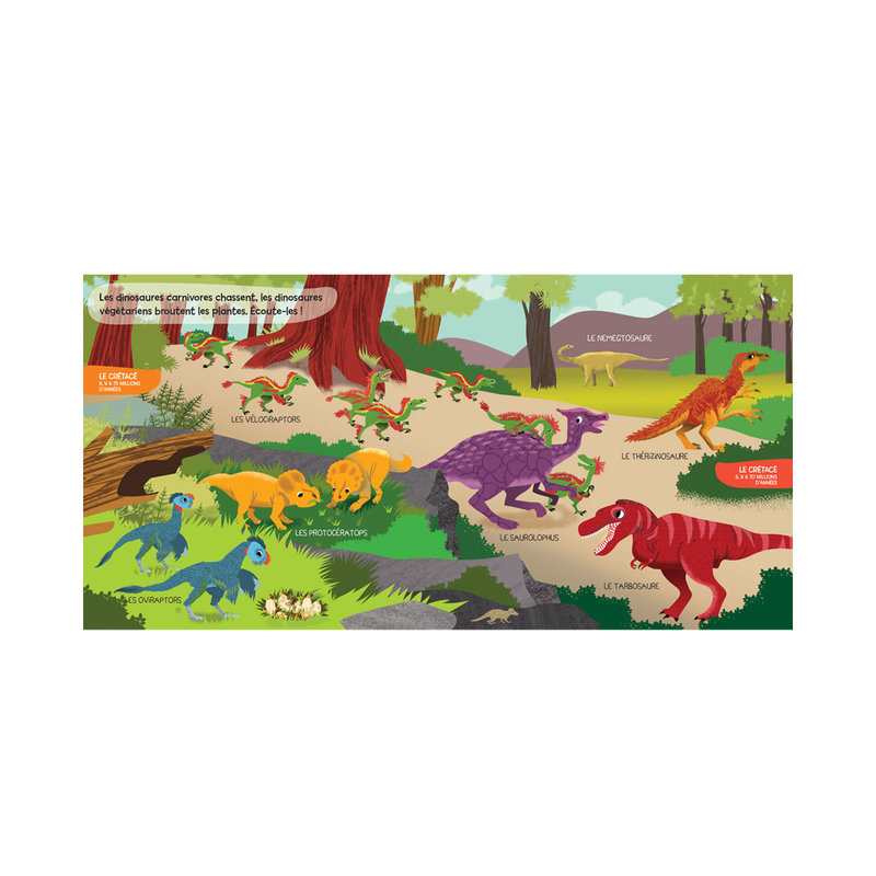 Livre Mes docs sonores les Dinosaures - Gründ