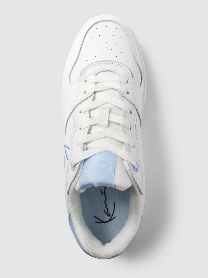 Sneaker mit  Kontrastbesatz Modell 'UP' in weiss