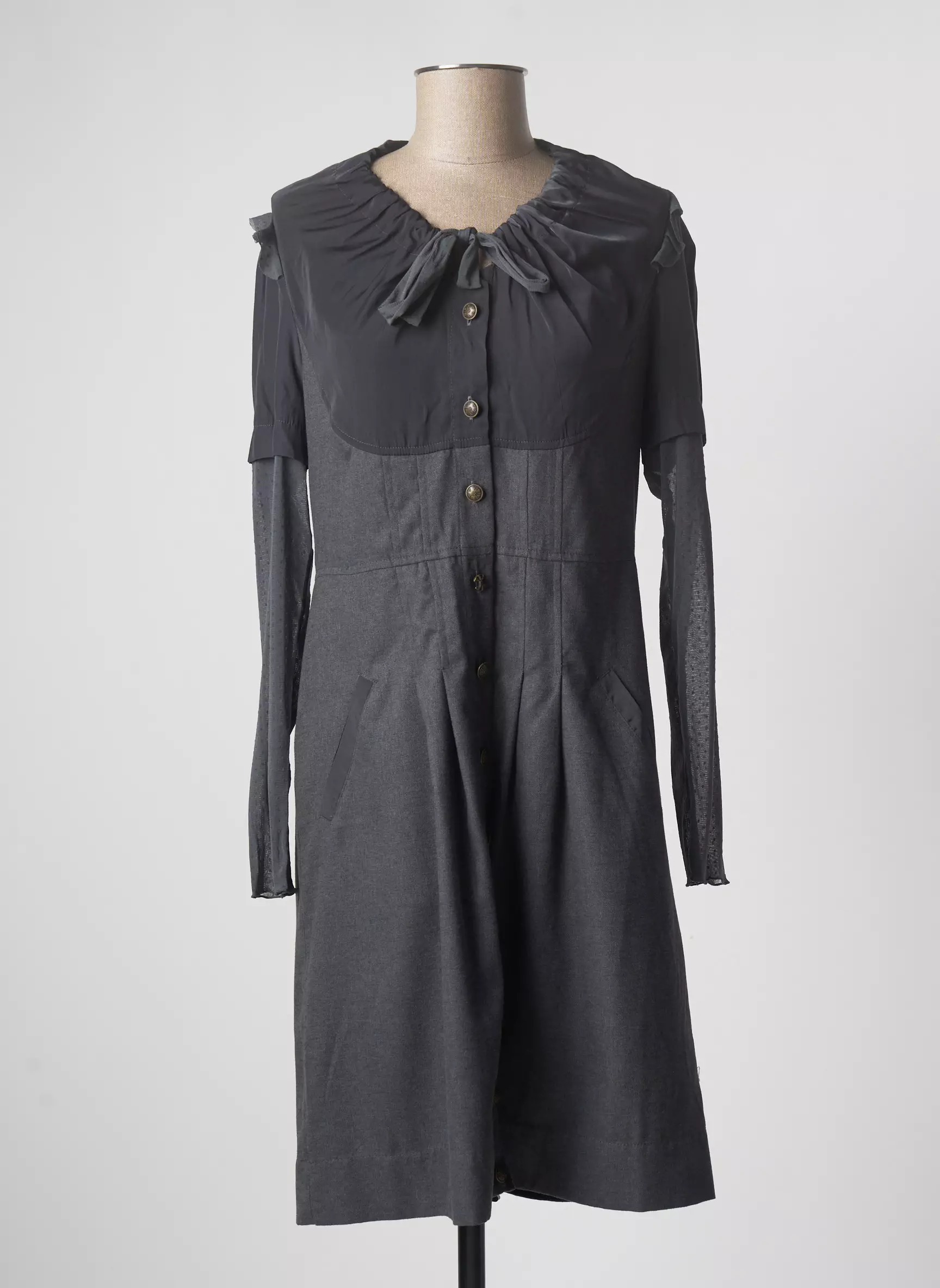 Enjoy Robes Mi Longues Femme couleur gris