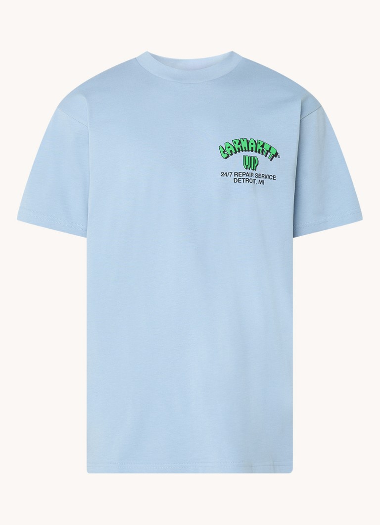 „Carhartt WIP Super Tired“ marškinėliai su logotipu ir spauda nugaroje