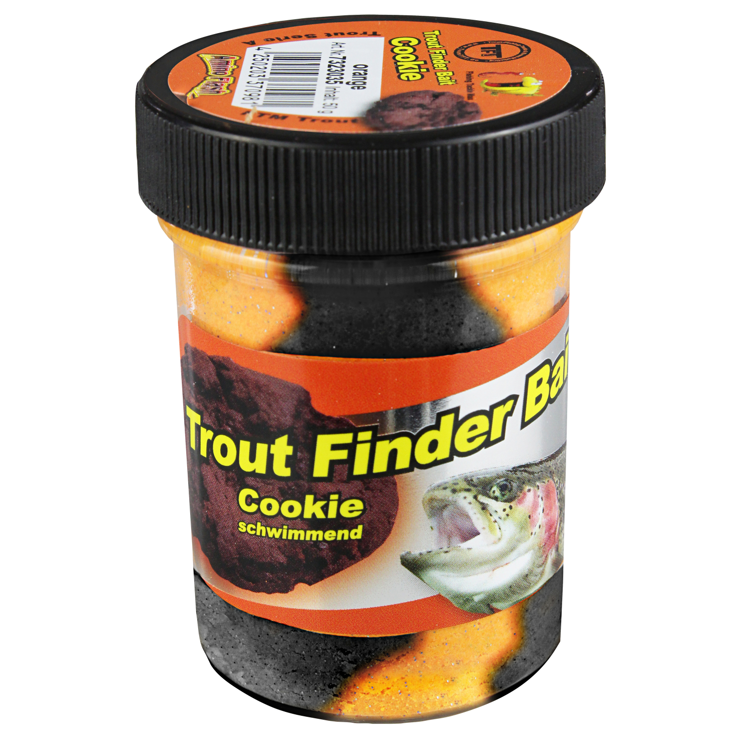 FTM Trout Finder Bait Cookie (schwarz,orange)