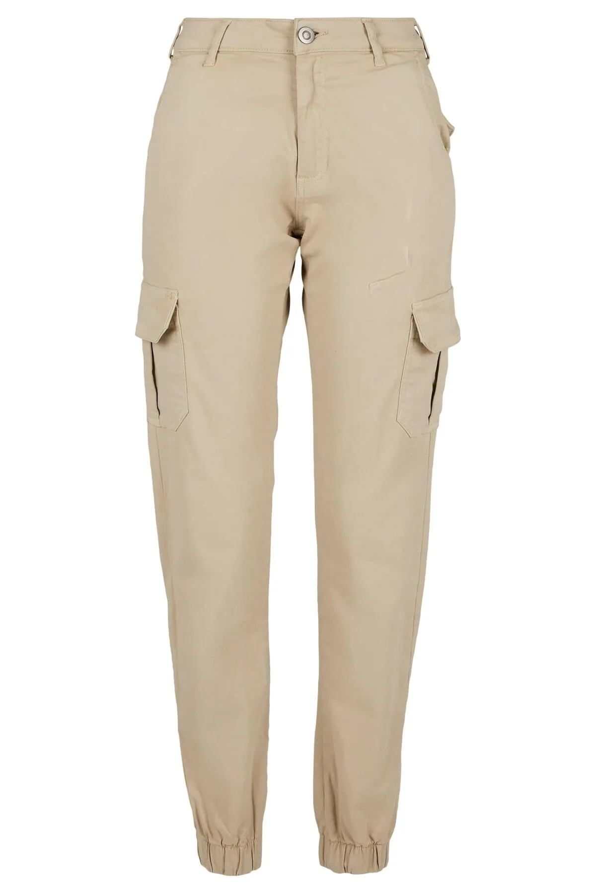 Urban Classics  Damen Cargohose mit hoher Taille für Damen