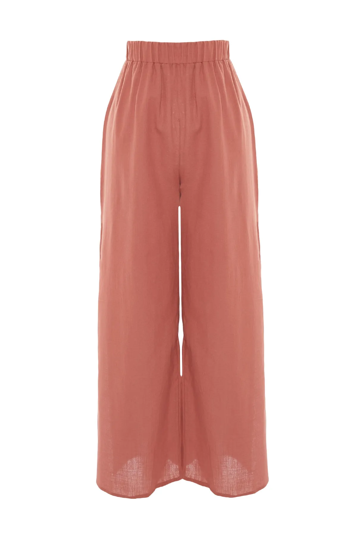 Trendyol Collection  Zimtgewebte Hose aus 100 % Baumwolle TBESS21PL0493
