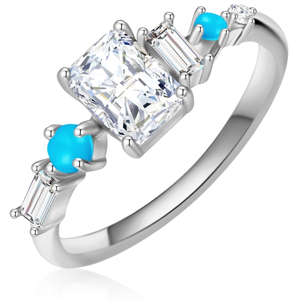 Glanzstücke München Bague en argent Argent sterling Oxyde de zirconium (CZ) en Argent Bague