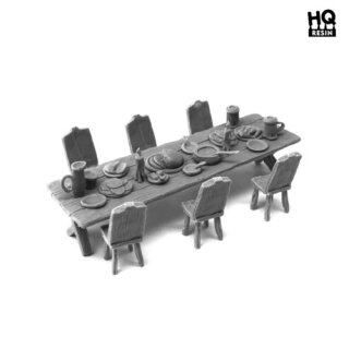 HQ Resin - Table and Seats Set 2
