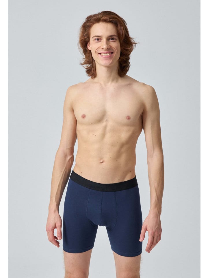 SNOCKS Lange Boxershorts 6 Stück in Mix (Rot/Olive/Blau) günstig kaufen