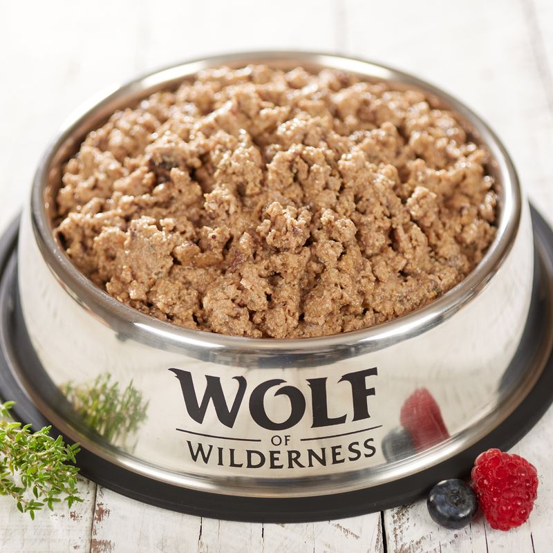Sparpaket 12 x 800 g Wolf of Wilderness 'Freiland-Fleisch'