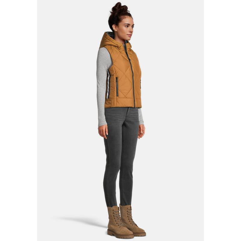 Krimson Klover Vesta Hooded Reversible Vest Steppweste Damen