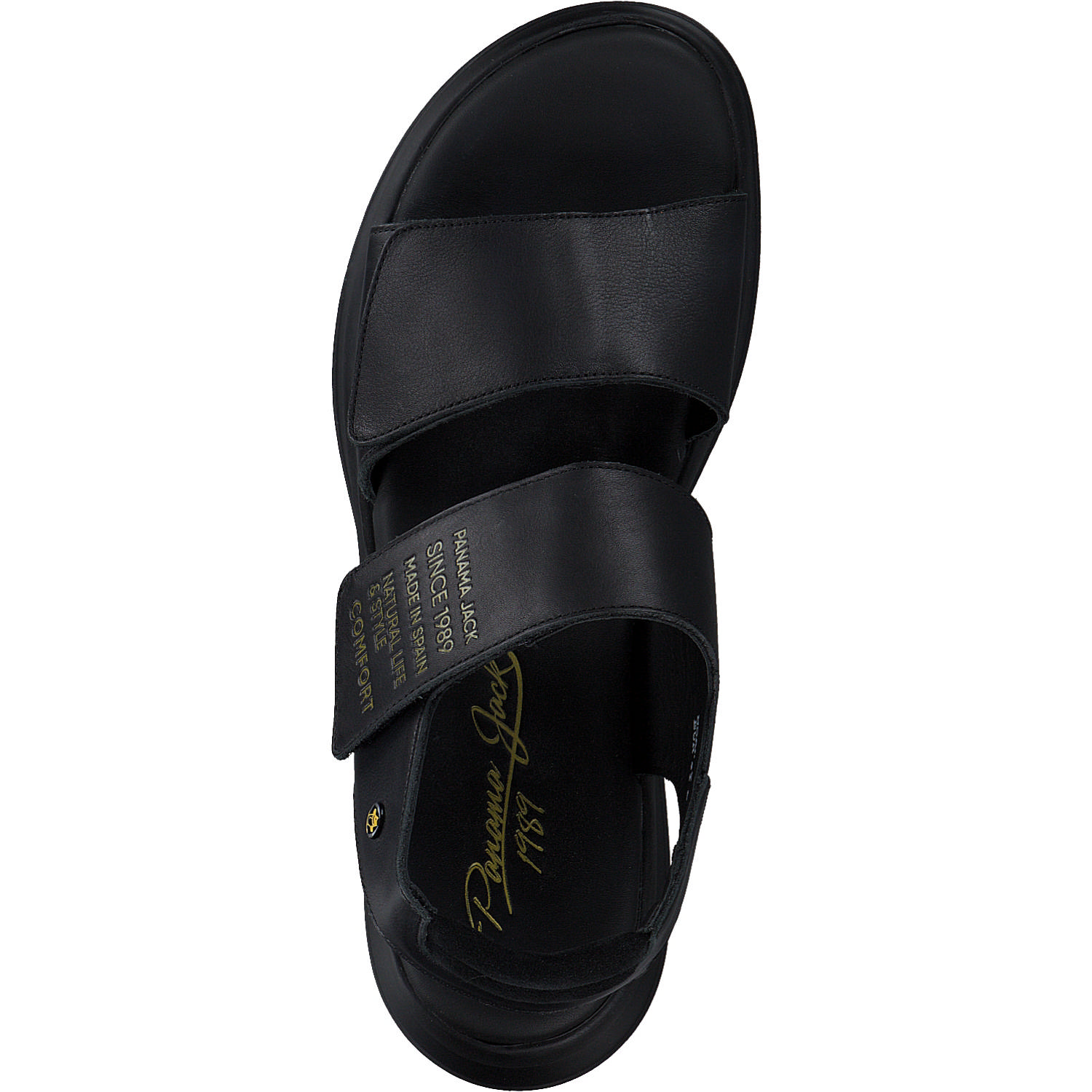 Panama Jack Noah B, Keilsandaletten, Damen, Schwarz