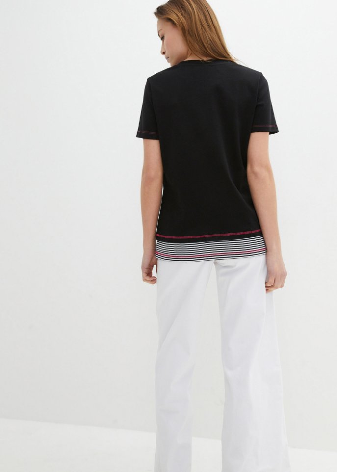 Baumwolle-Shirt, 2 in 1-Optik