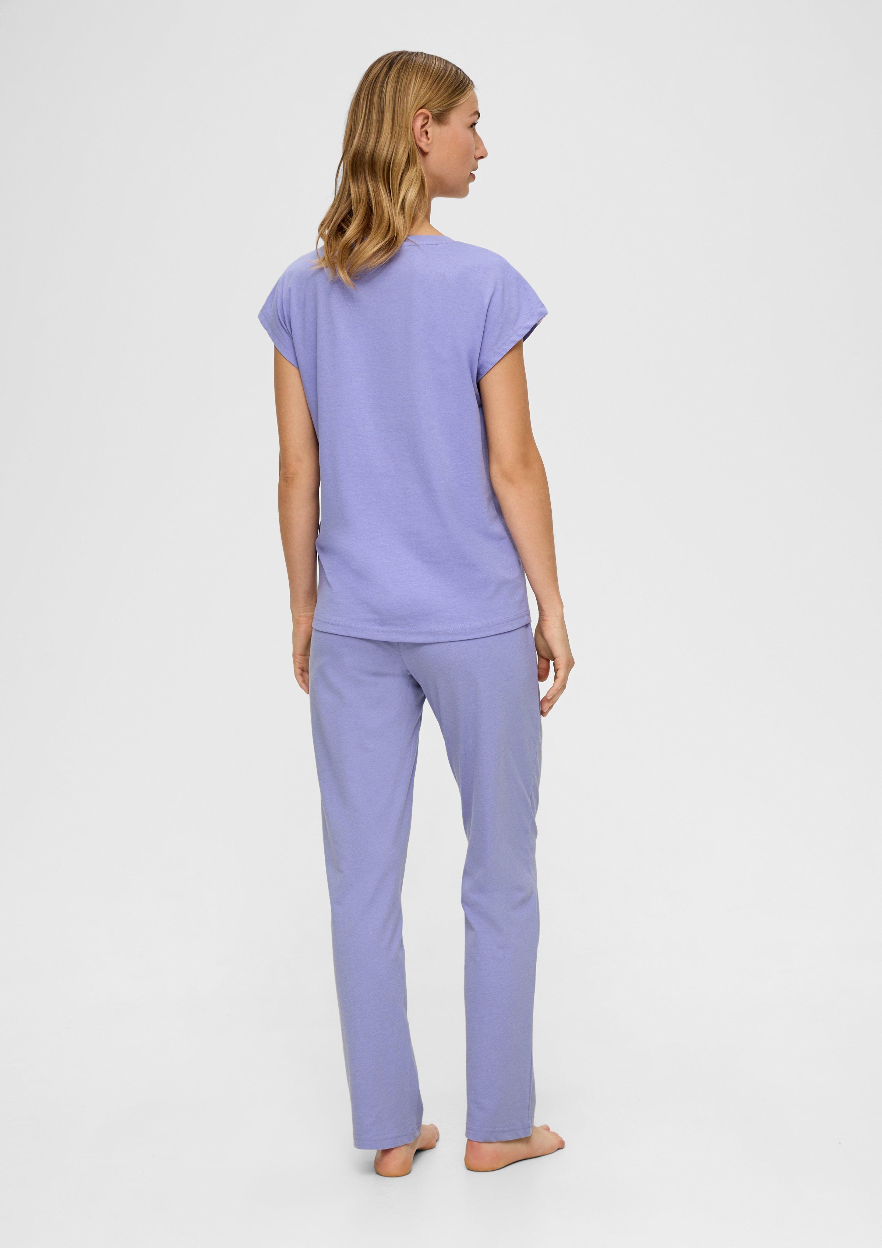 Pyjama-Set mit Spitzen-Detail  6008721-5000
