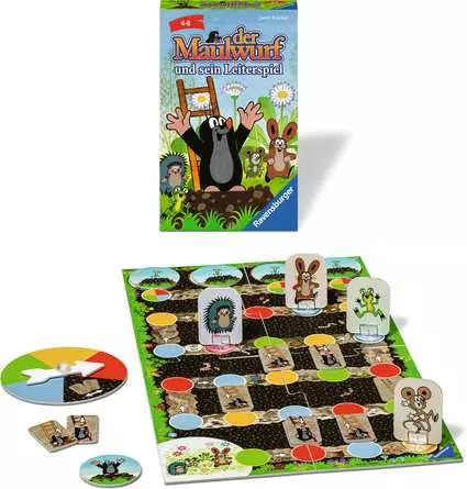 Der Maulwurf und sein Leiterspiel - Reisespiel ab 4 Jahren
