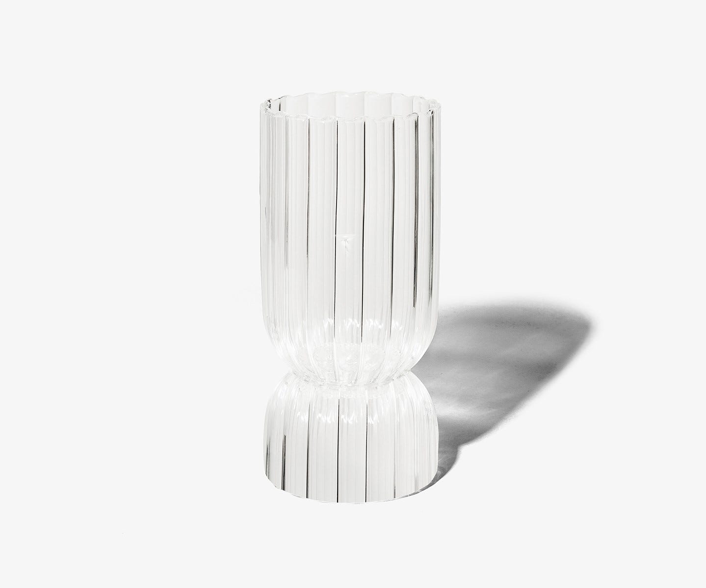 Photophore Cotes plates - Pour bougie moyen et grand modèle