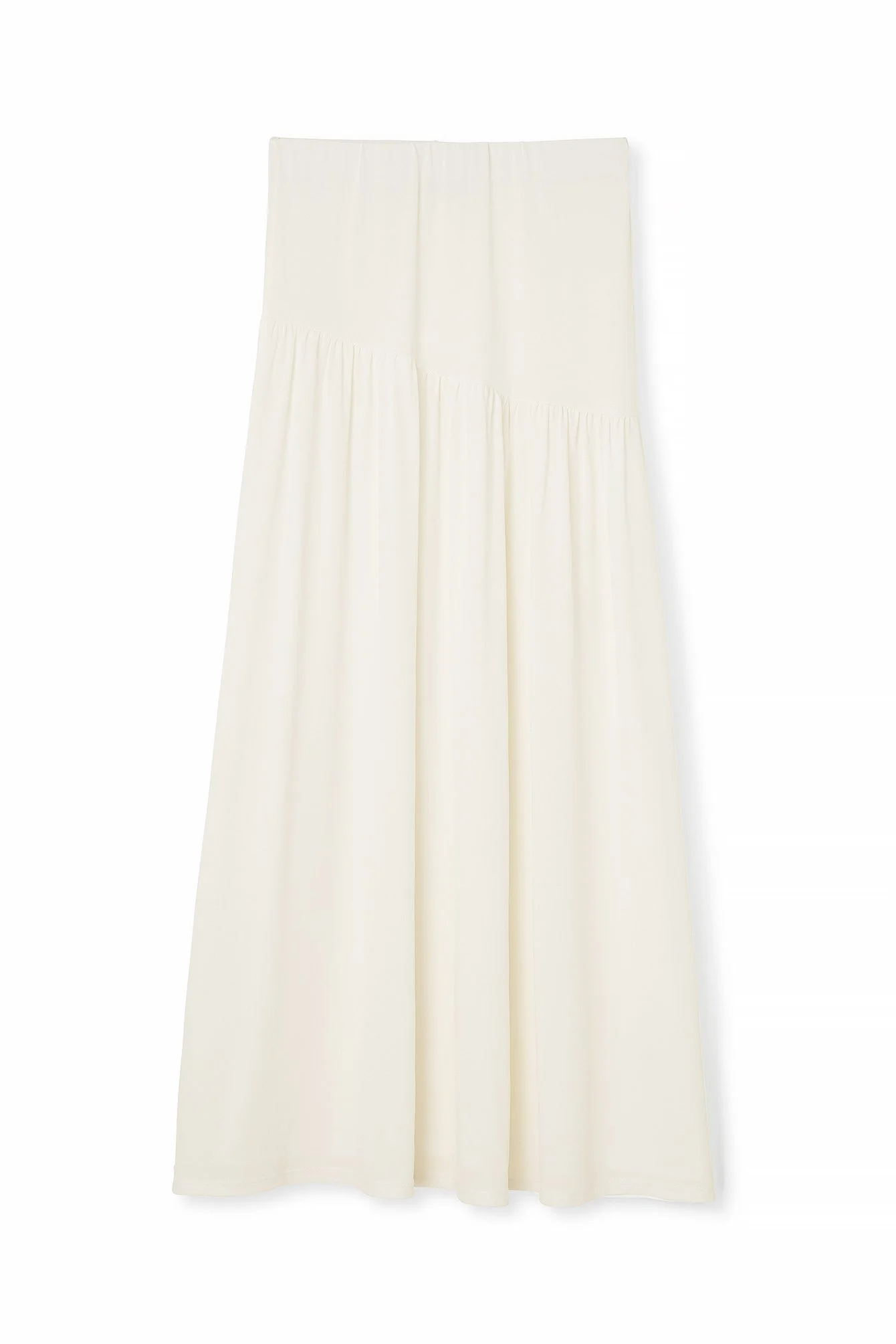 Flowy Dropped Waist Maxi Skirt