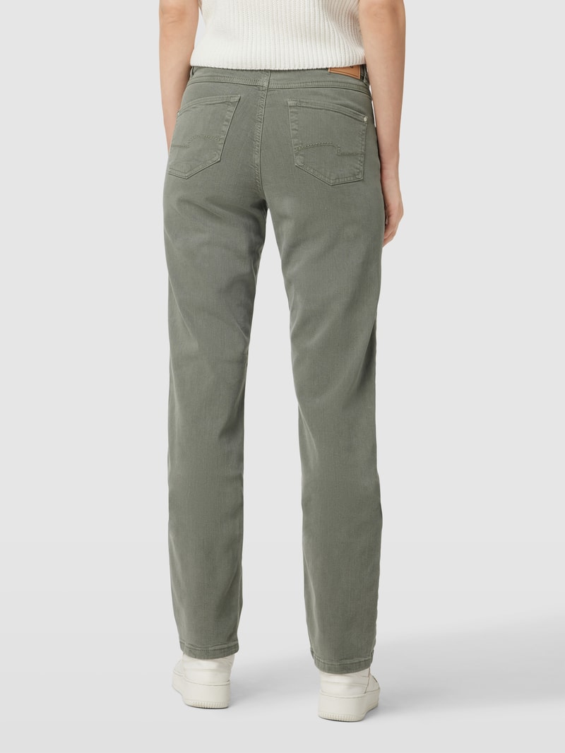 Jeans mit Eingrifftaschen Modell 'DOLLY' in khaki