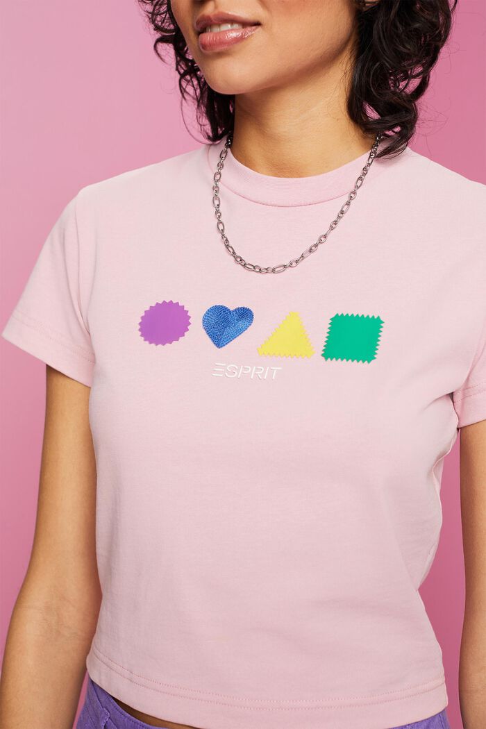 T-Shirt aus Bio-Baumwolle mit geometrischem Print