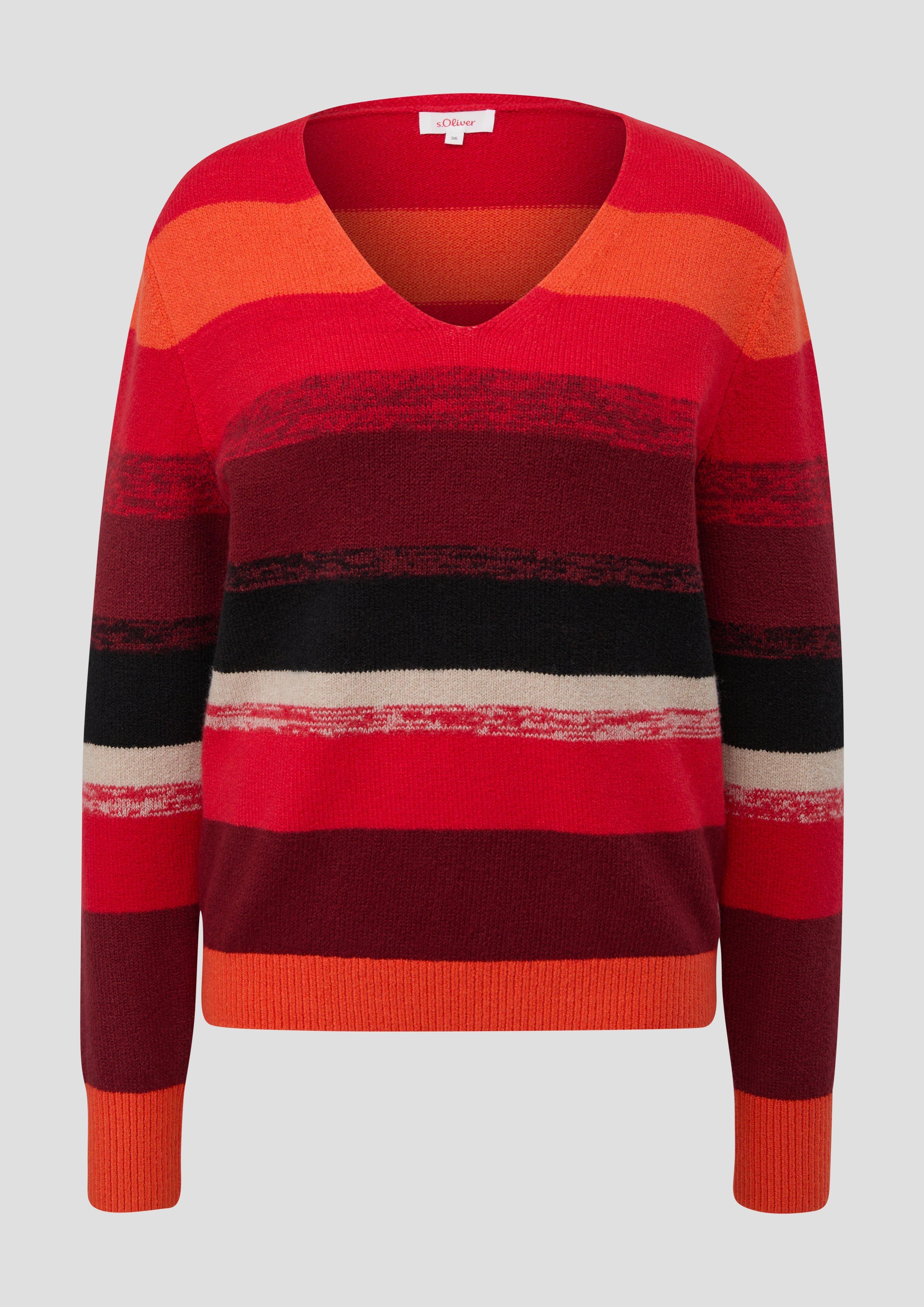 Strickpullover mit Farbverlauf-Streifen  2139085-30G1