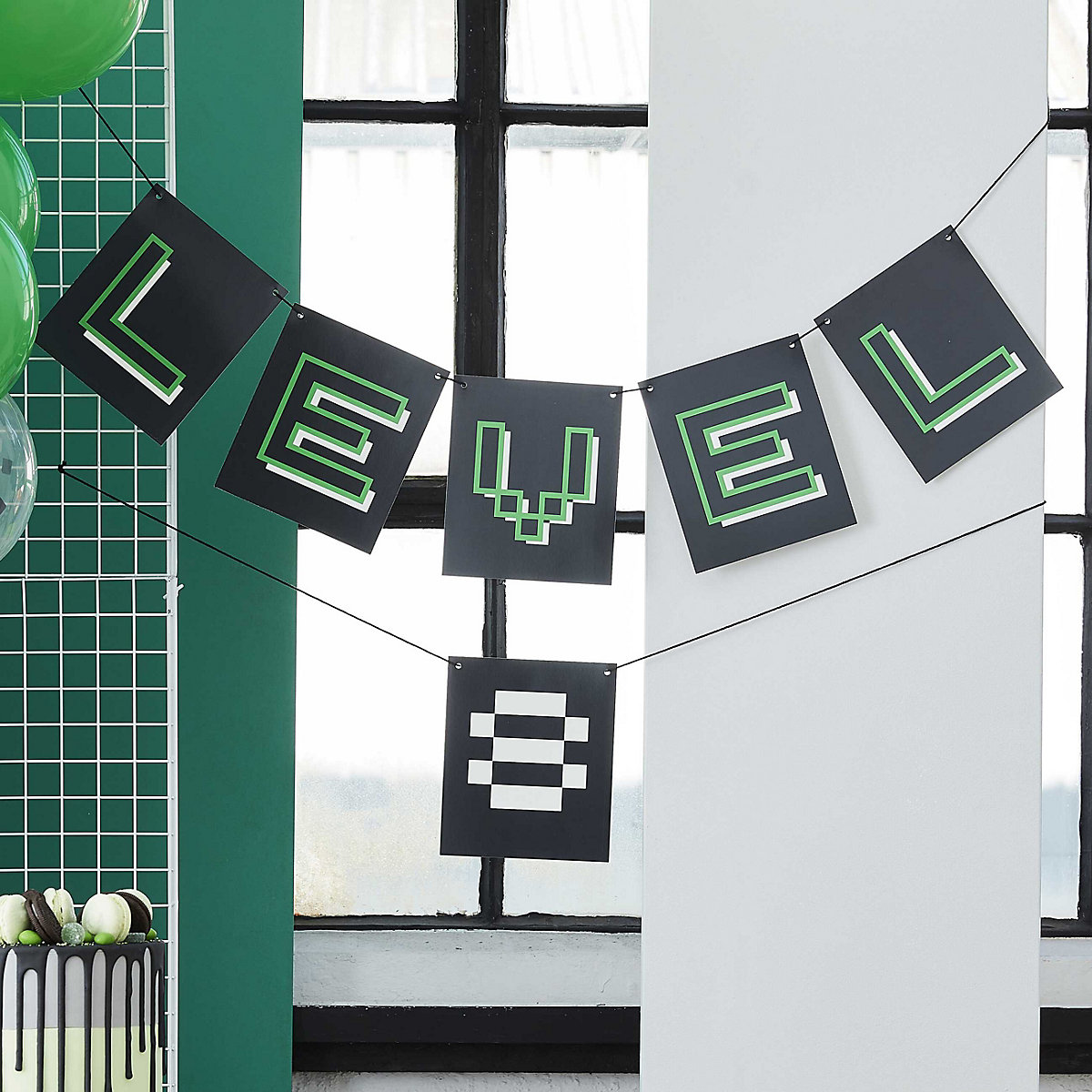Banner/Girlande Gaming 1,8m, individualisierbar