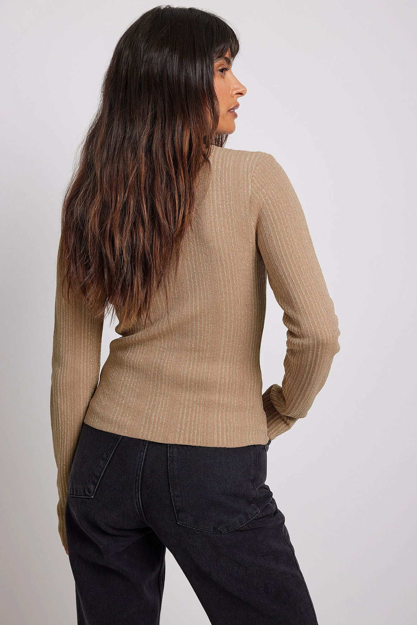 Lurex strick-Top