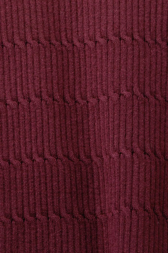 Taillierter Zopfstrickpullover