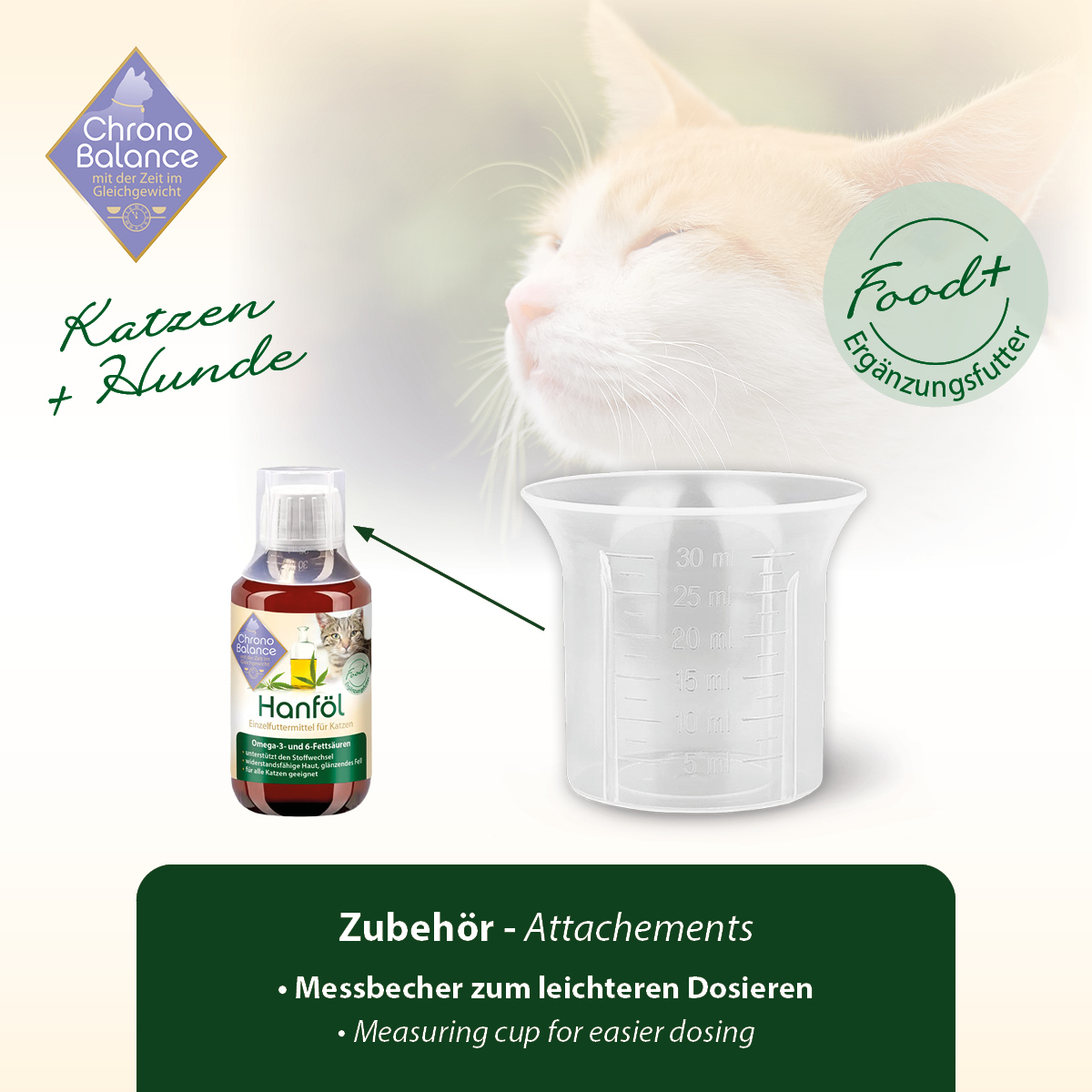 ChronoBalance Ergänzungsfutter & Aufzucht ChronoBalance Hanföl 500 ml