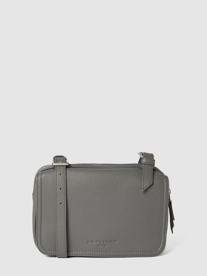 Crossbody Bag mit Label-Detail in dunkelgrau