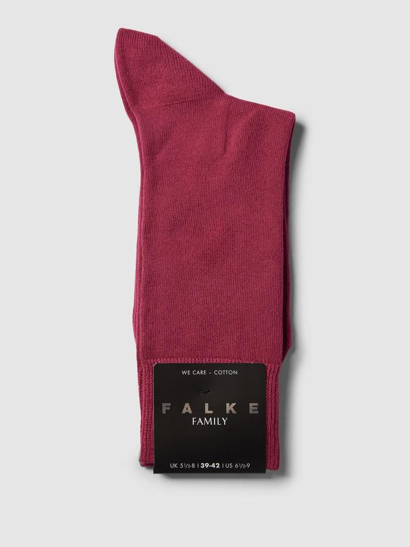 Socken mit Label-Print in pflaume
