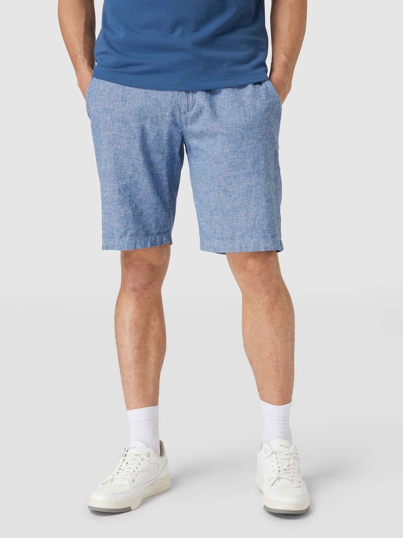 Shorts mit elastischem Bund in blau