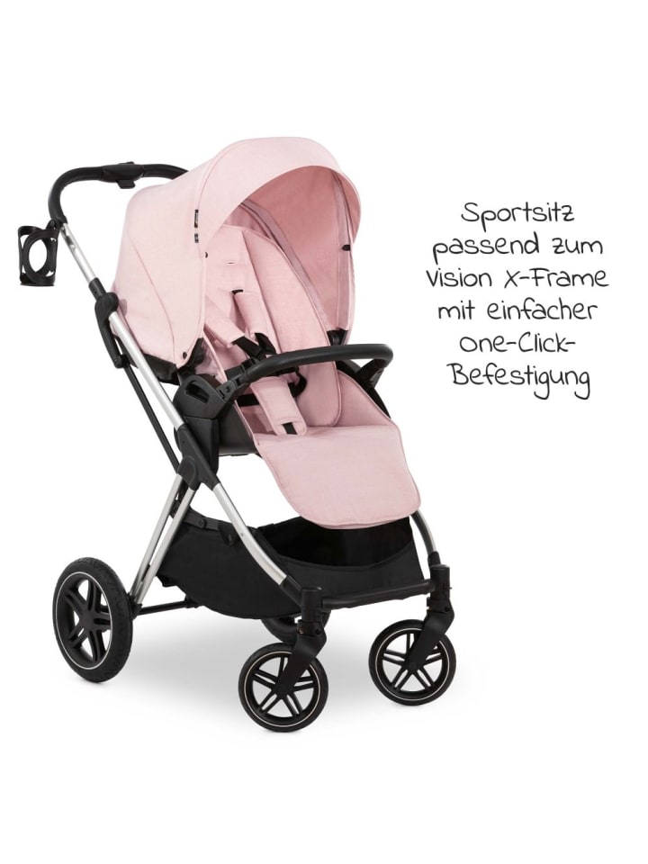 Hauck Sitzeinheit Vision X - Melange Rose in rosa,schwarz günstig kaufen onesize