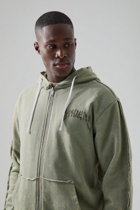 Man Active Relaxed Day Hoodie mit Reißverschluss