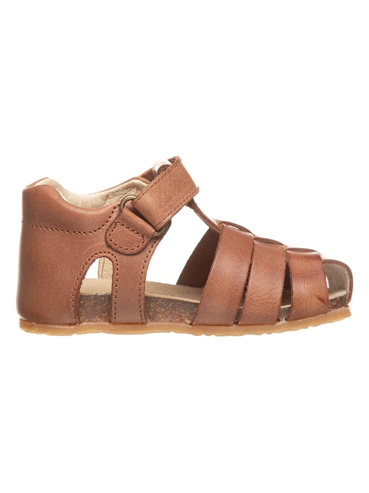 Naturino Leder-Halbsandalen in Hellbraun günstig kaufen