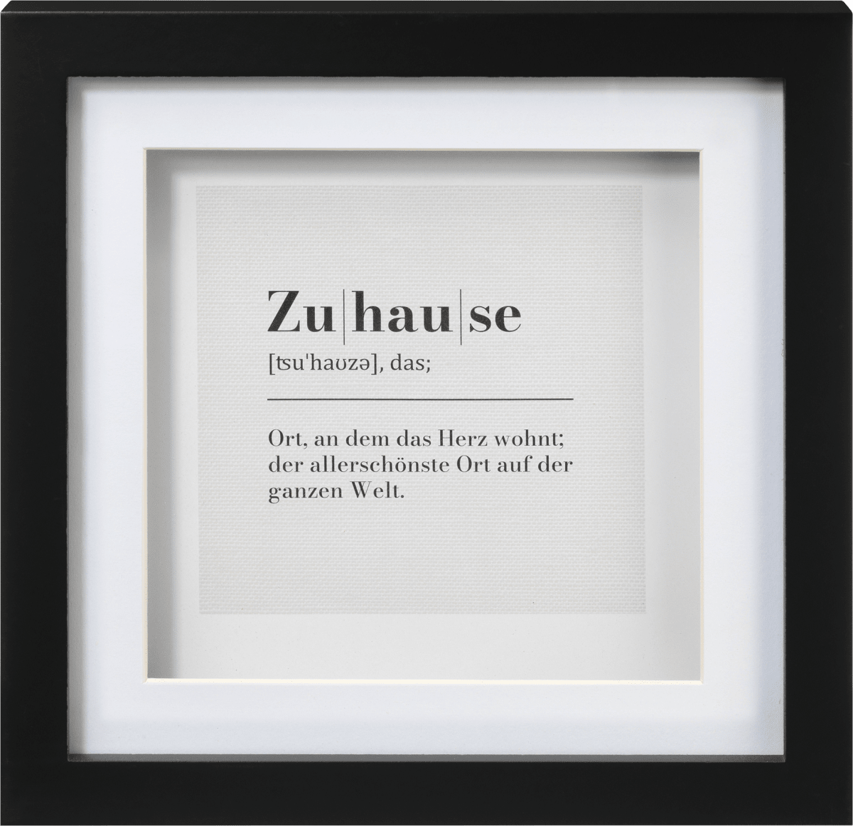 Bilderrahmen Quadrat 20x20 cm, schwarz, 1 St