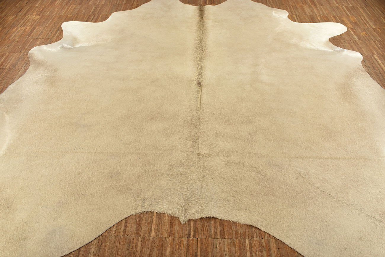 Fellteppich Kuhfell Beige Rinder Fell Teppich Hellbraun ca. 200 x 190 cm, KUHFELL online & NOMAD