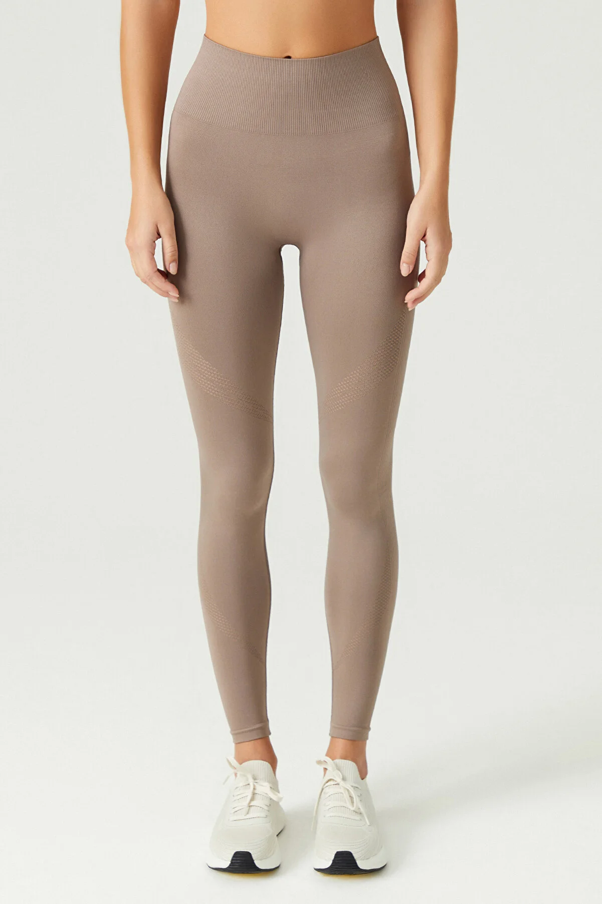 LOS OJOS  x Melodi Bronze Nahtlose Sportstrumpfhose mit hoher Taille Adorn