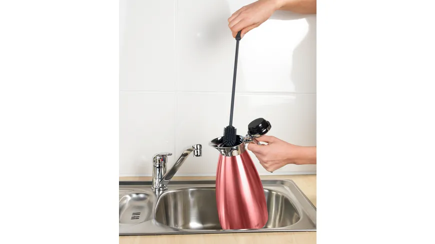 WENKO Silikon Flaschenbürste Sia 38cm Grau