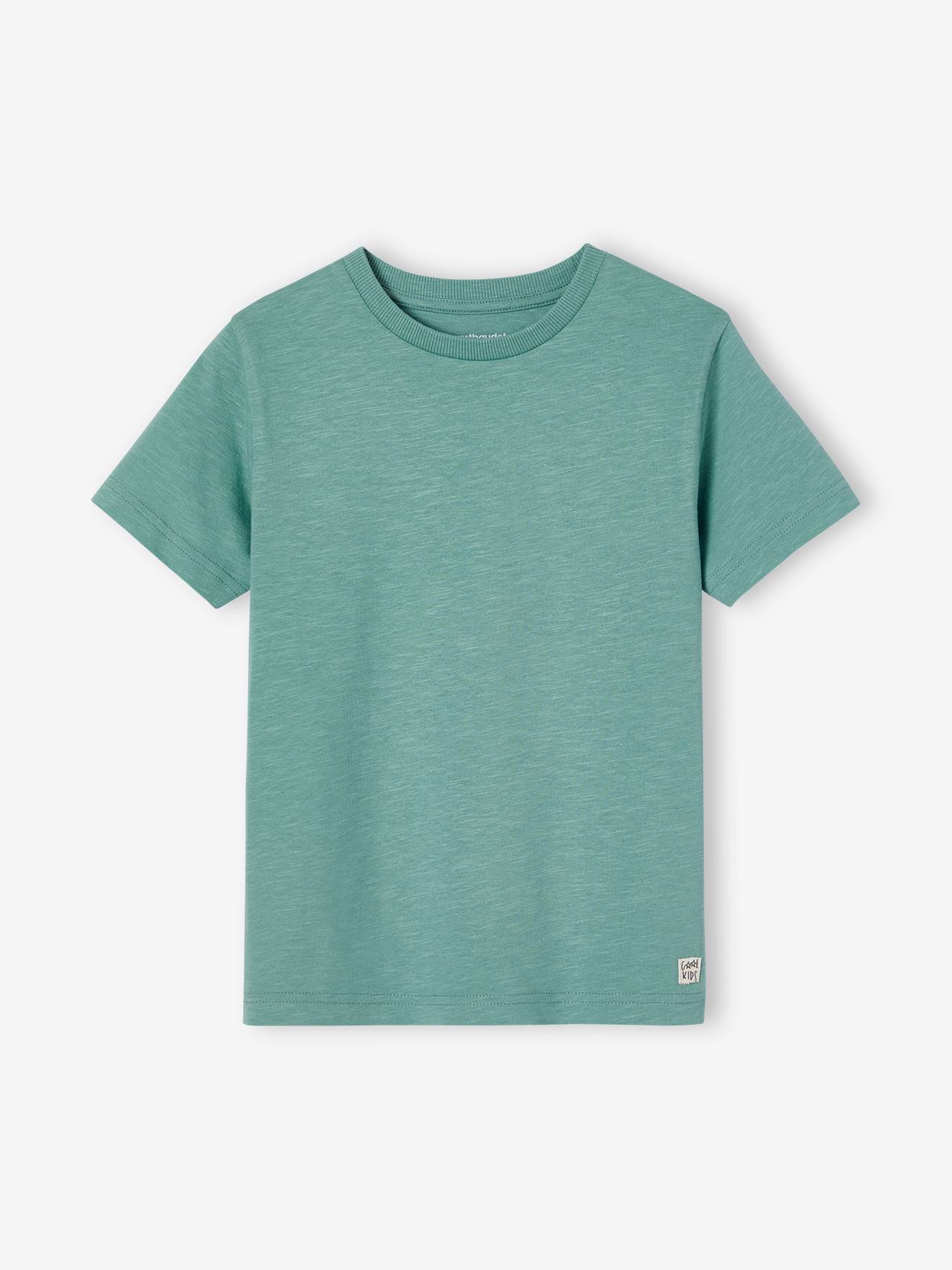 Vertbaudet Jungen T-Shirt BASIC, personalisierbar Oeko-Tex - türkis