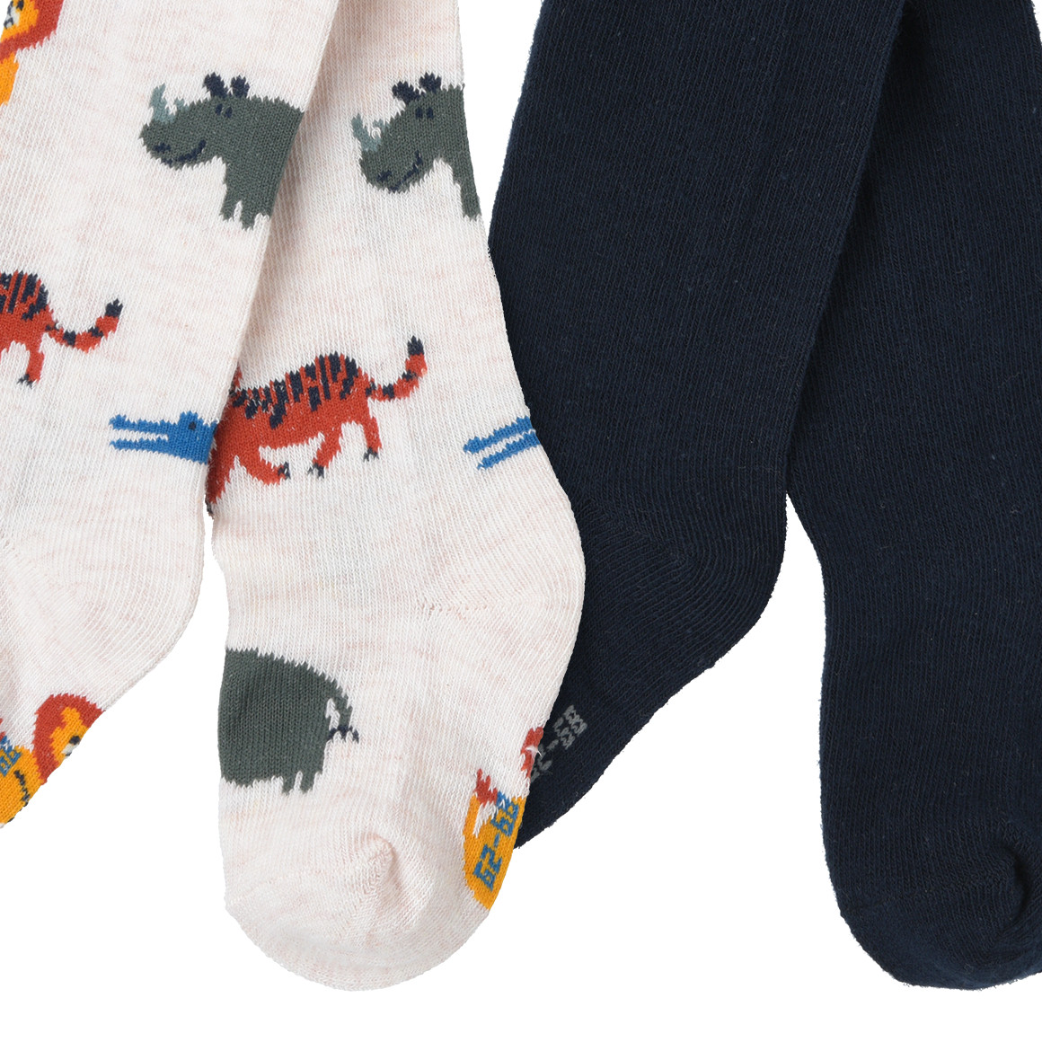 2 Baby Strumpfhosen mit Tier-Motiven