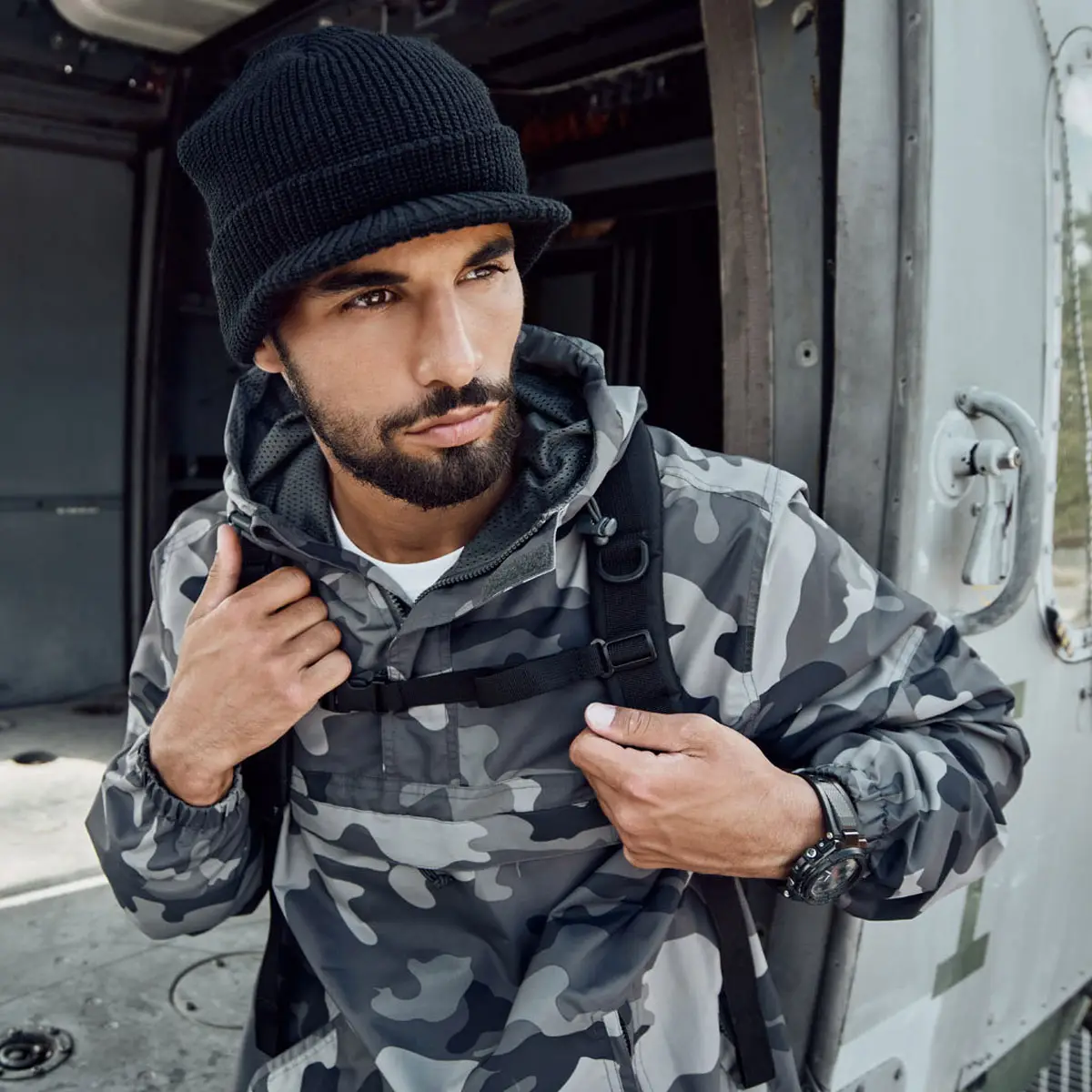 Brandit Sommer Windbreaker grey camo
