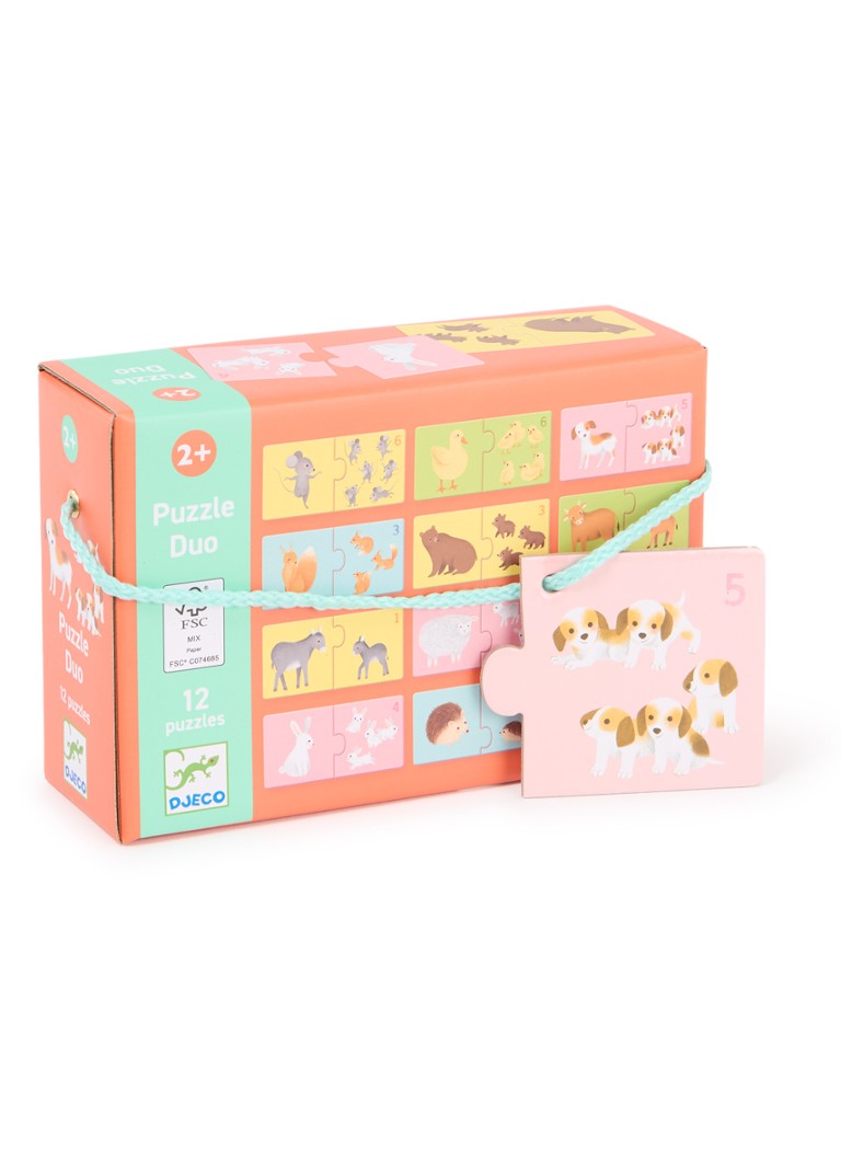 Puzzle Djeco Baby Animals Duo, 24 de piese