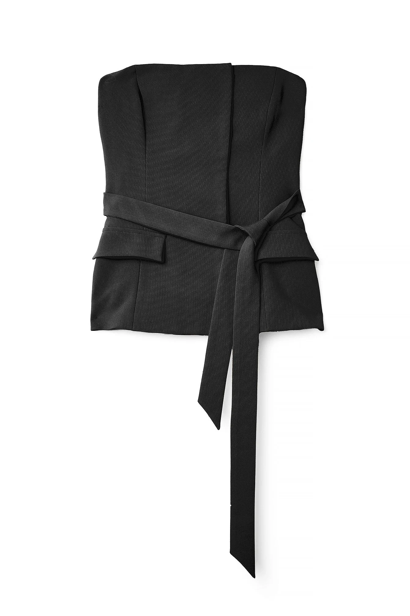 Anzugoberteil mit Gürtel und großen Taschen