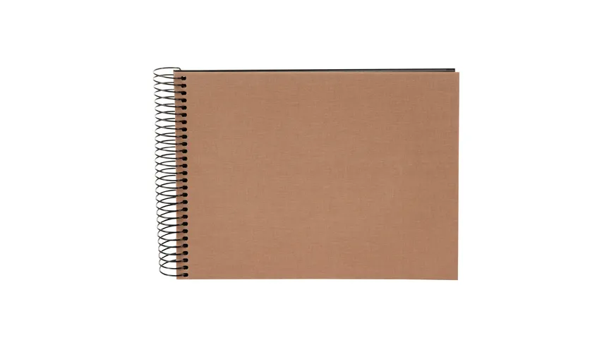 goldbuch Spiralalbum Bella Vista Haselnuss 24x17cm 40 schwarze Seiten