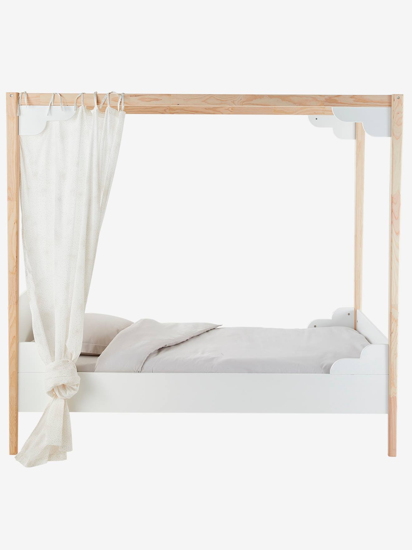 Vertbaudet Kinderzimmer Himmelbett ROMANCE - weiß