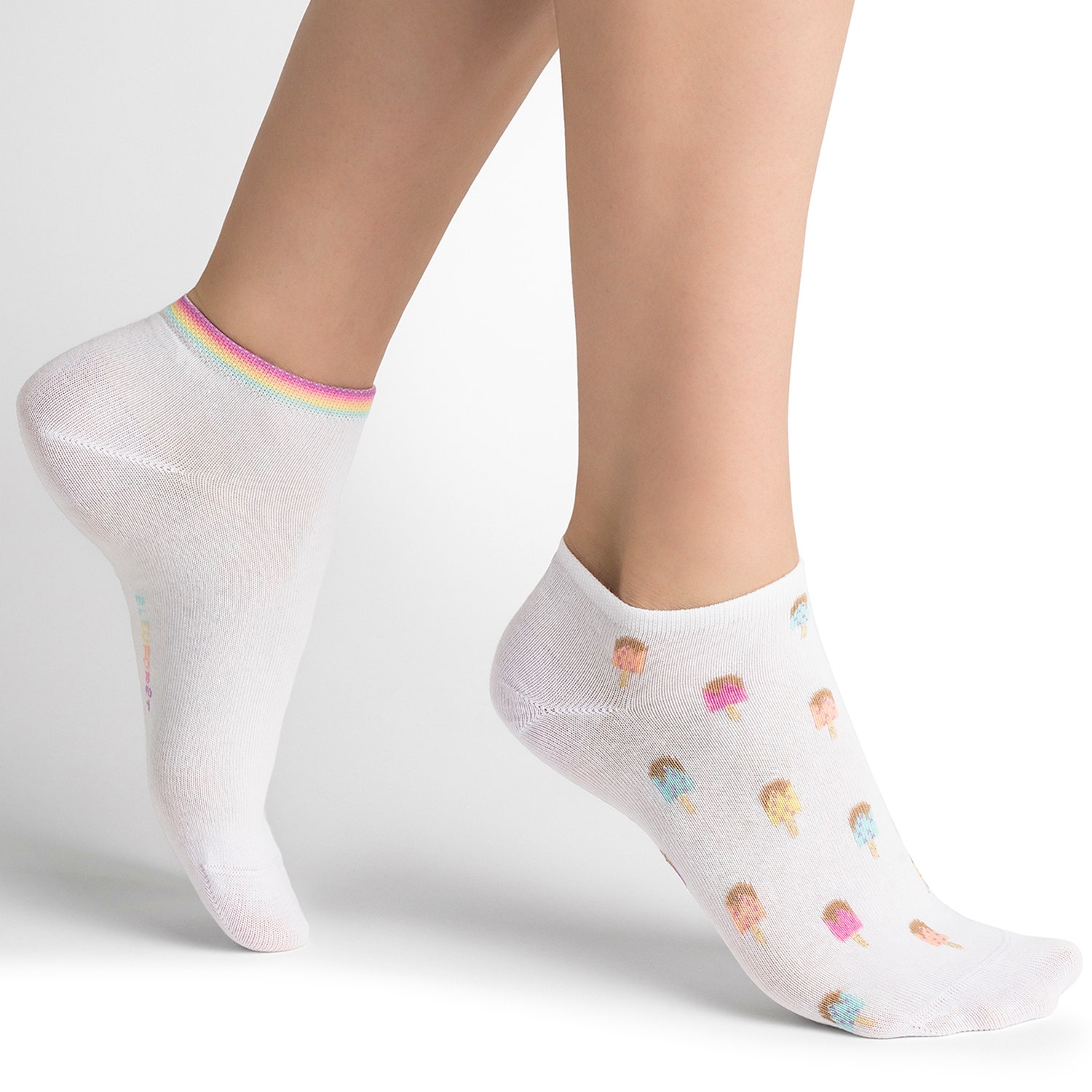 2 paires de chaussettes BLEUFORET grises côtelées Pointure 39-42