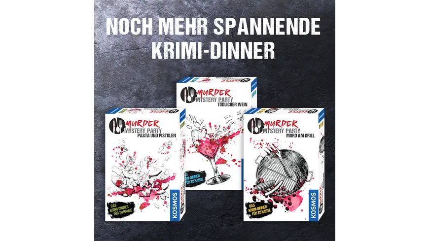 KOSMOS - Murder Mystery Party - Tödlicher Wein - Das Krimi-Dinner für zu Hause