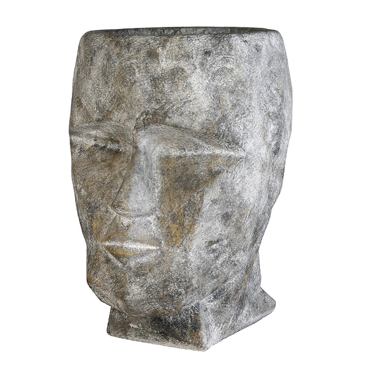 GILDE Blumentopf GILDE Pflanzgefäß Head - grau - H. 71cm x B. 49cm