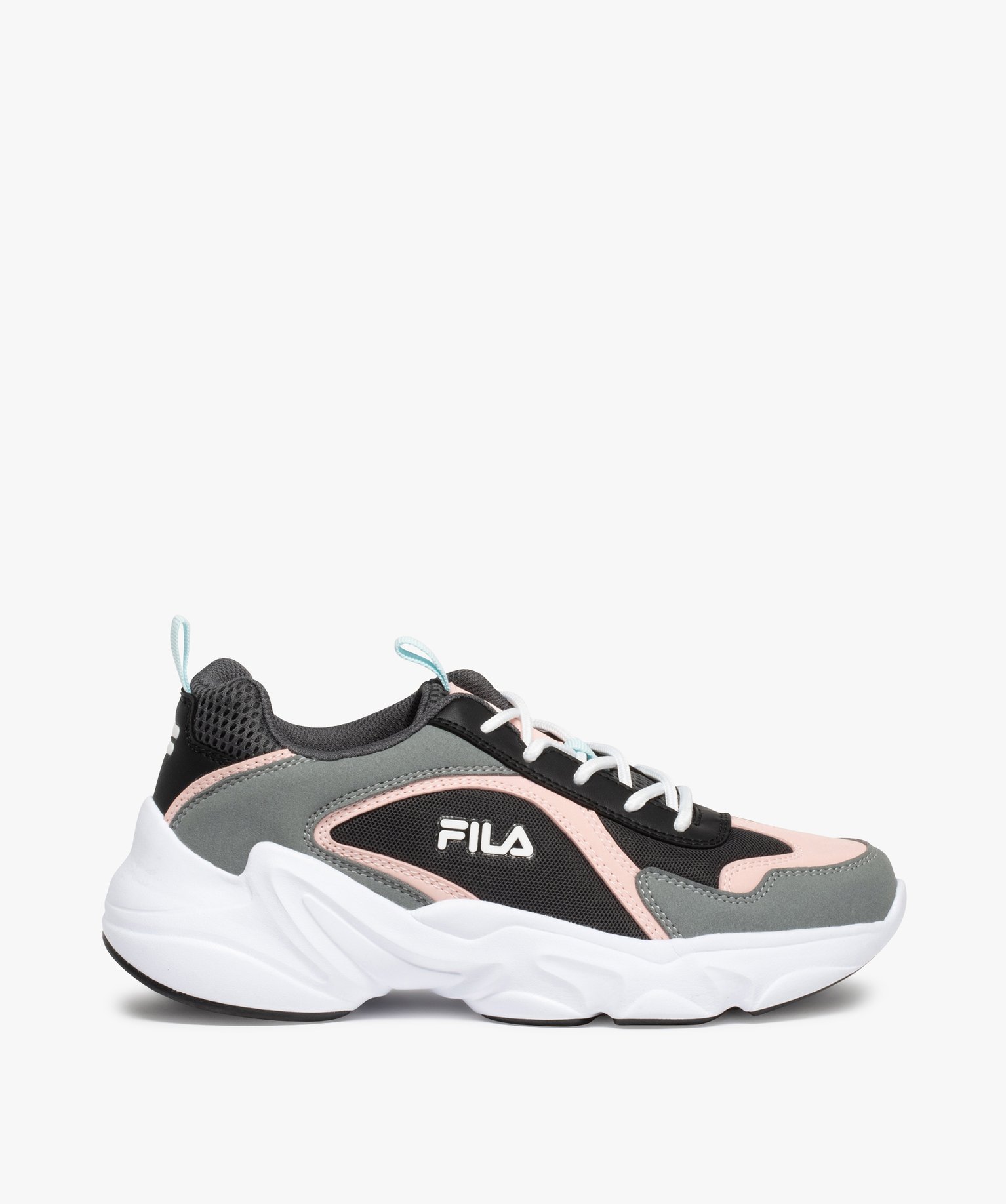 Baskets fille running légères et colorées – Fila Alamo gris | GEMO