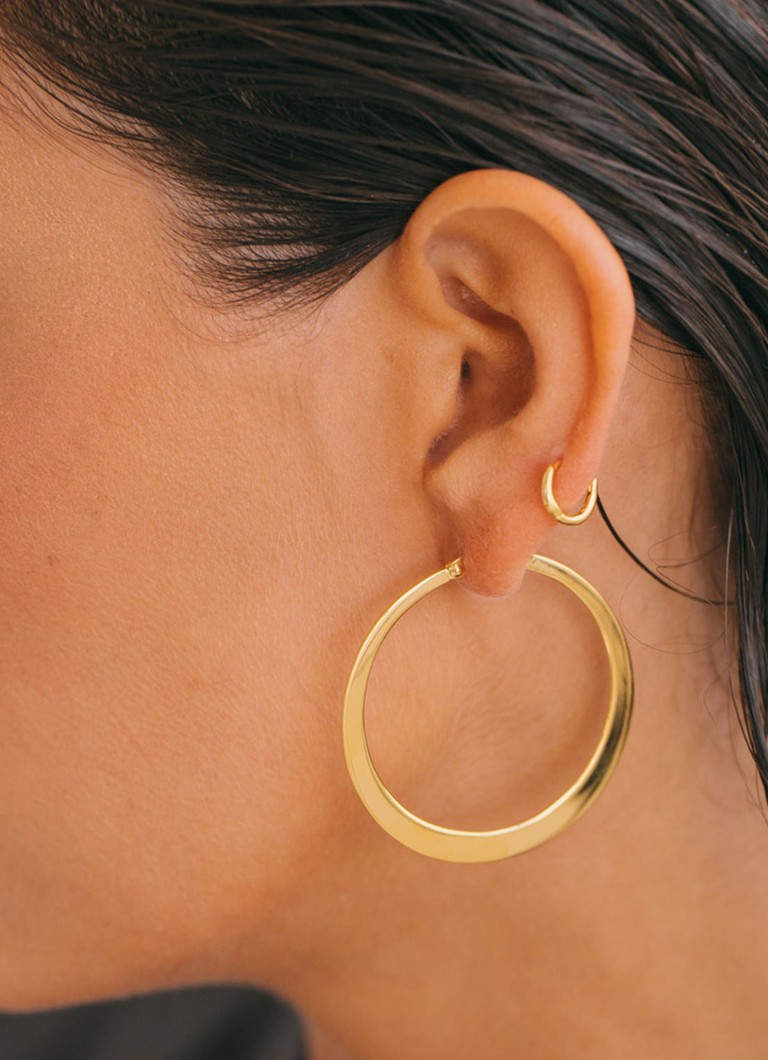 Σκουλαρίκια Wildthings Big Gypsy Gold Plated